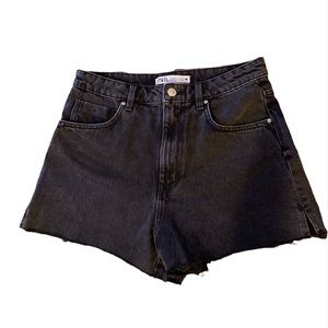 Zara Black Jean Shorts